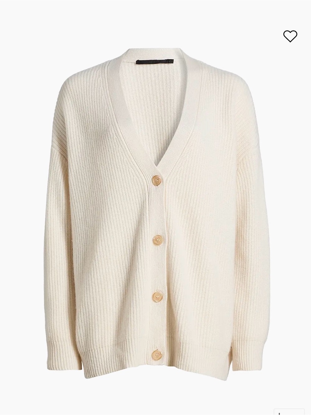 Jenni Kayne Cashmere Cocoon Cardigan Ivory XXS 100% Cashmere $495 Retail